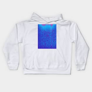 Blue color binary code Kids Hoodie